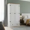 Ropero 2 puertas 1 Cajón Madera - Linea Mexicana - Blanco - Roperos y placares, Uruguay | Rústico Hogar, vista 5 de 5