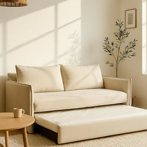 Sofá con funda con cama marinera en Beige - Sillones y sofás, Uruguay | Pieza Clave