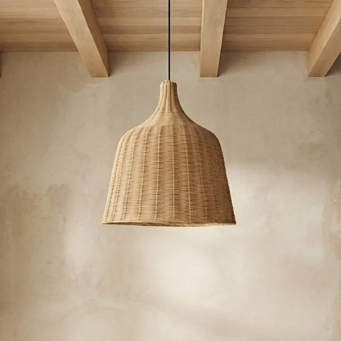 Lampara de techo Somatra Grande en Madera natural - Lámparas colgantes, Uruguay | Alta Gracia Deco, vista 2