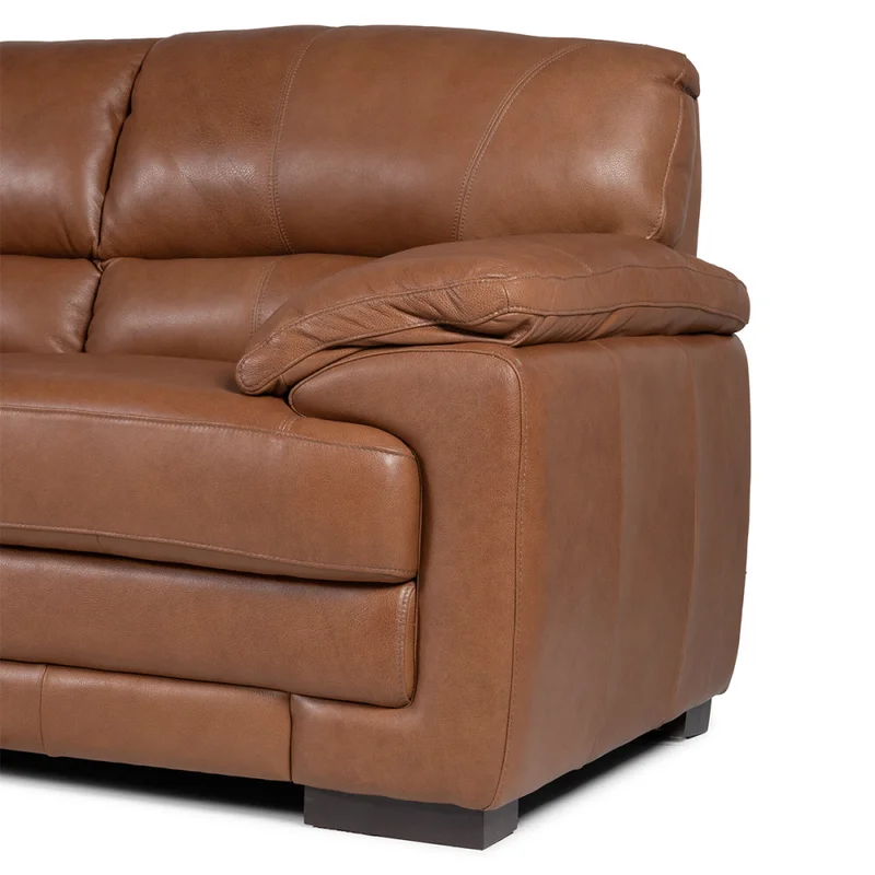 Sofá Oxford - Cuero Advanced - 3 cuerpos - Maverick Telha (Preventa) en Marrón - Sillones y sofás, Uruguay | Nyr, vista 4
