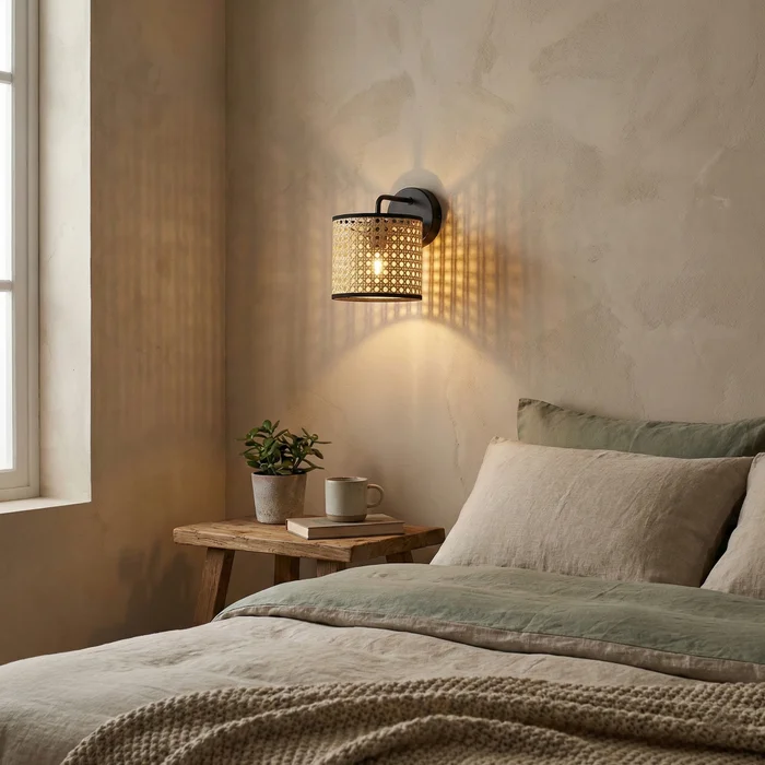 Aplique Nativo Mini Rattan en Madera natural - Iluminación, Uruguay | La Perla, vista 4