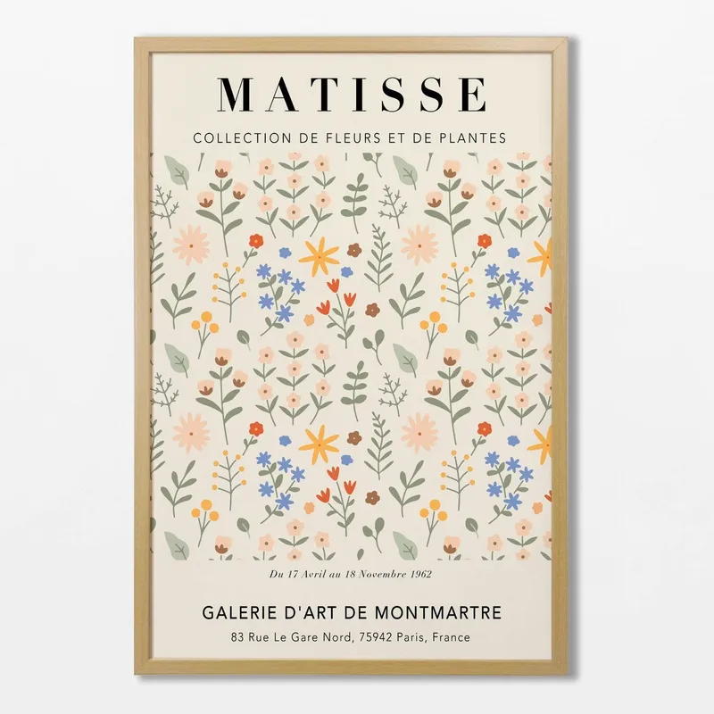 Matisse - Floral N.04 en Multicolor - Láminas, Uruguay | La Cuadrería