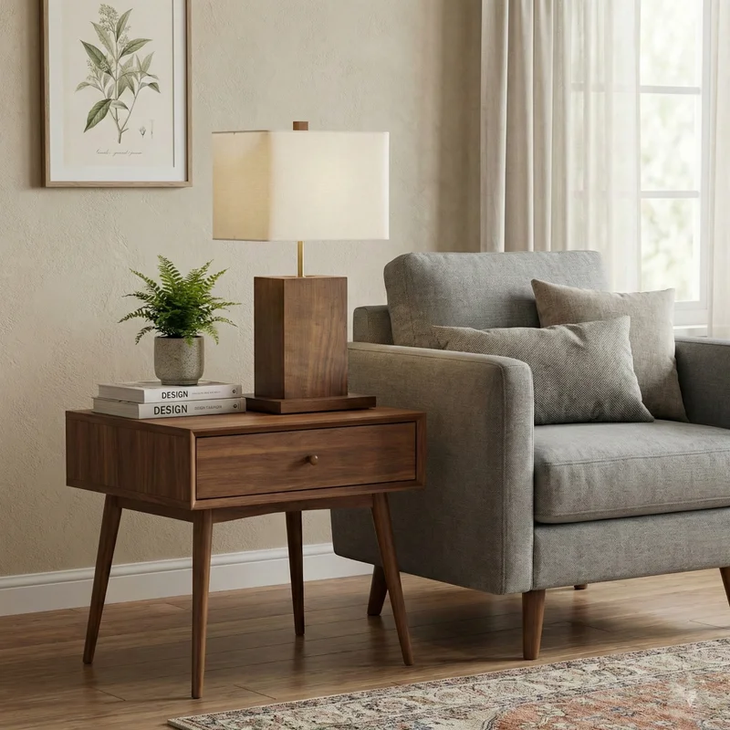 Lámpara de Mesa Nativo Block Brass en Marrón - Lámparas de mesa, Uruguay | La Perla, vista 4