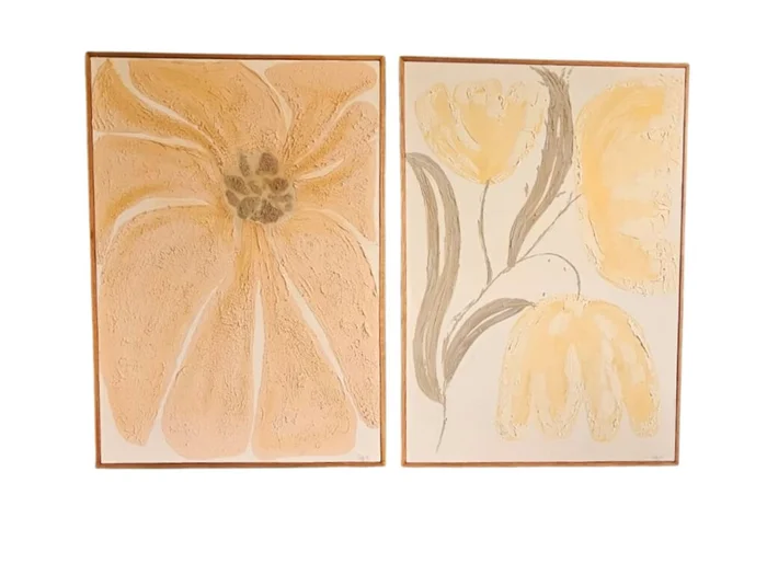 Set Cuadros Flores Línea Exclusiva en Set Cuadros Flores Línea Exclusiva - Decoración de pared, Uruguay | Finkel