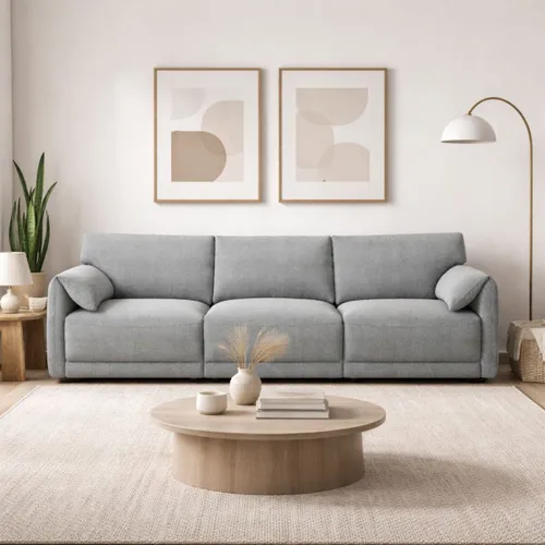 SOFA USHUAIA Gris 3 CUERPOS - Sillones y sofás, Uruguay | Viasono