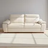 Sofa 3 Cuerpos Cuero-100-natural Natural-beige Laurent Marfil en Blanco - Sillones y sofás, Uruguay | Divino, vista 1 de 6