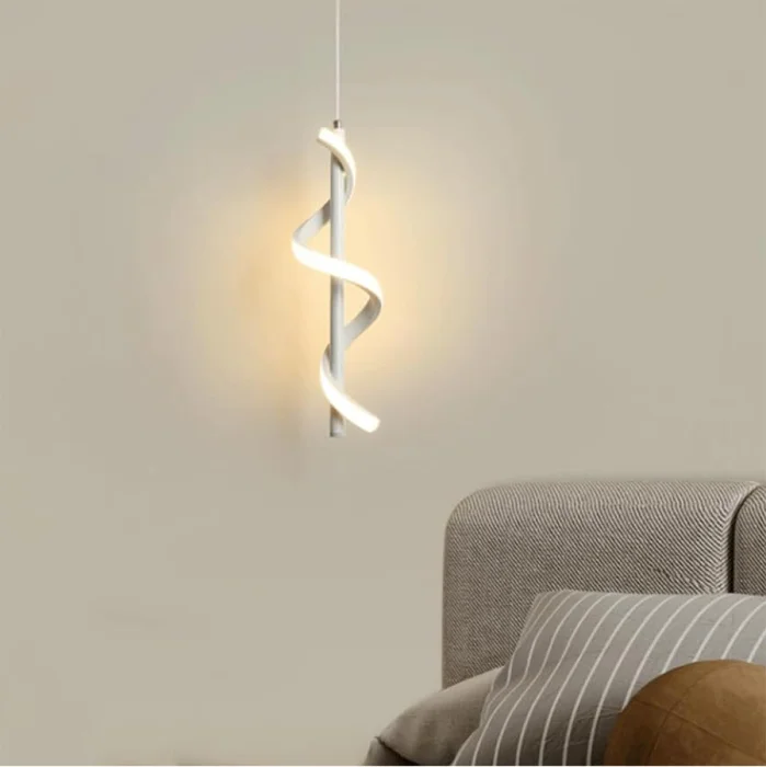 Lámpara Colgante LED Ribeiro Blanco en Blanco - Lámparas colgantes, Uruguay | Serlux, vista 4