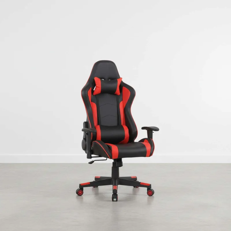 Silla Gamer Pu-y-metal Negro Up D-306 en NEG/ROJO - Escritorios y sillas de escritorio, Uruguay | Divino