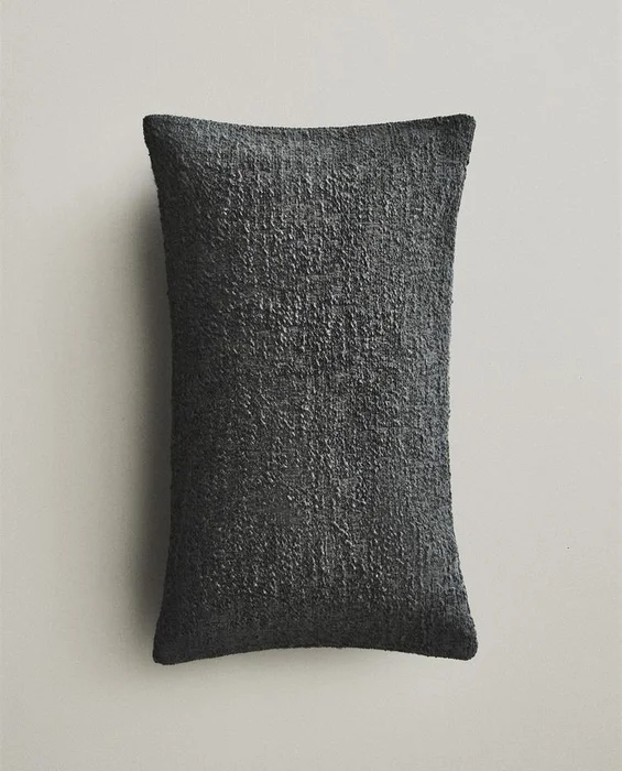 FUNDA COJÍN RIZO en Gris - Textiles, Uruguay | Zara Home