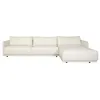 Sillón C/chaise Cuero-100-natural Blanco Romeo Tp2 Grano en Blanco - Sillones y sofás, Uruguay | Divino, vista 2 de 6