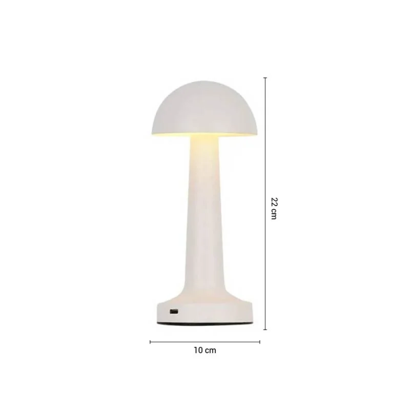 Lámpara de Mesa Samoa Portátil Recargable White en Amarillo - Lámparas de mesa, Uruguay | Serlux, vista 5