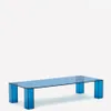 Mesa de centro Adularia de cristal templado - azul 140 x 60 cm en Azul - Mesas de living, Uruguay | Kavehome, vista 1 de 7