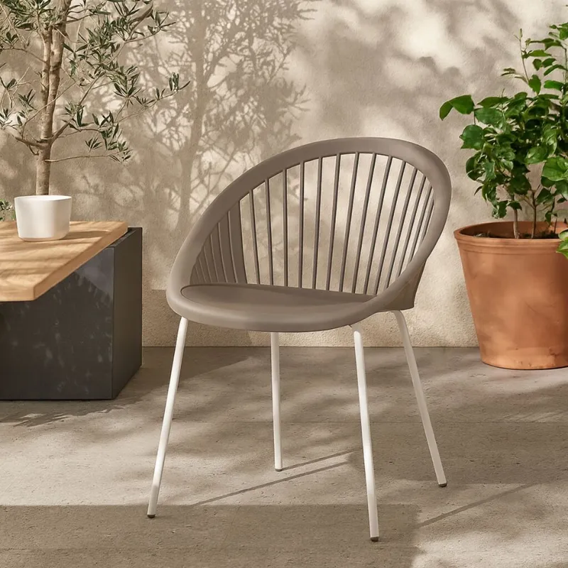 Silla de exterior GIULIA Natural en Gris - Sillas, Uruguay | Viasono