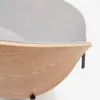 Butaca Eamy - gris claro chapado en fresno con acabado natural y metal con acabado negro en Gris - Butacas, banquetas y puffs, Uruguay | Kavehome, vista 3 de 9