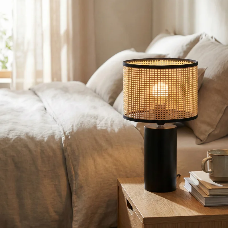 Nativo Cylinder Rattan - Lámparas de mesa, Uruguay | La Perla, vista 3