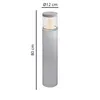 Luminaria Bolardo Exterior 9W Kane 80cm Aluminio en Gris - Lámparas de pie, Uruguay | Serlux, vista 4 de 4