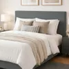 Respaldo de Cama para Dormitorio Premium 2 Plazas / Queen en Tela Chenille Gris en Gris - Dormitorio, Uruguay | Mulata, vista 1 de 5