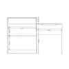 Escritorio Tocador 1 puerta 1 cajón - Trend - FIT - Marron en Marrón - Escritorios y sillas de escritorio, Uruguay | Ecowood, vista 4 de 5