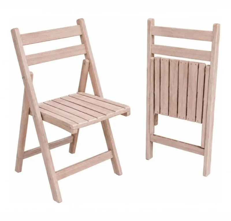 Silla Plegable Madera Eucaliptus en Madera natural - Sillas, Uruguay | La Cueva Muebles, vista 7