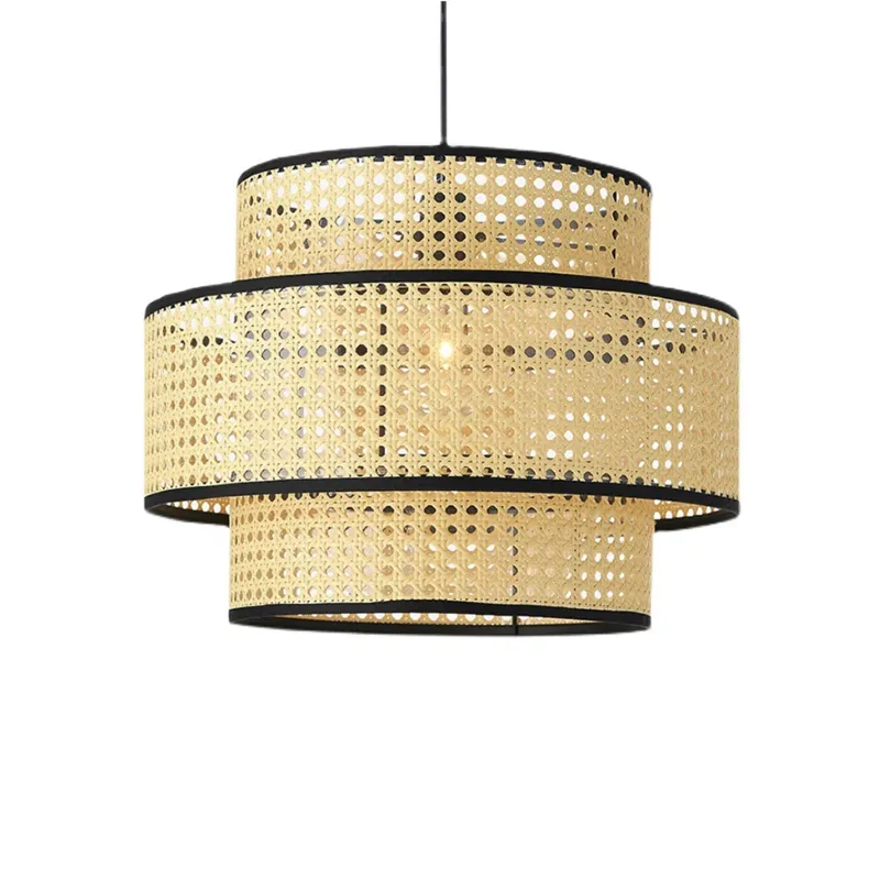 Colgante triple francesa en Madera natural - Lámparas colgantes, Uruguay | La Perla