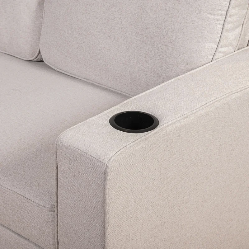 Sofá Cama Milan 150 cm - Beige en Beige - Sillones y sofás, Uruguay | Berna Home, vista 5
