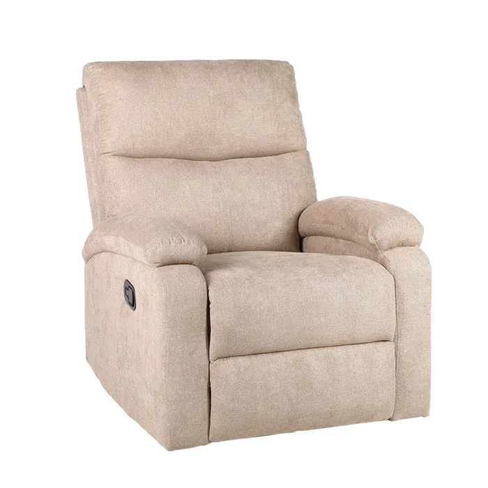 Recliner Manual 1 Cuerpo Tela Natural-beige Nassu Beige en Beige - Sillones y sofás, Uruguay | Divino, vista 2