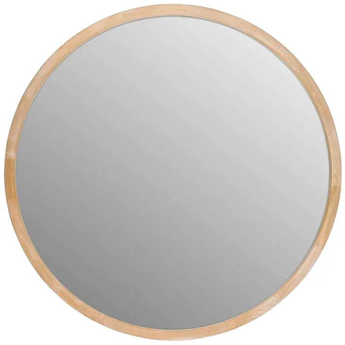 Espejo Circular Madera Natural-beige Sno9 en Madera natural - Espejos, Uruguay | Divino