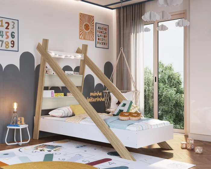 Cama estilo Montessori 1 plaza, Uruguay | RM Muebles y Deco