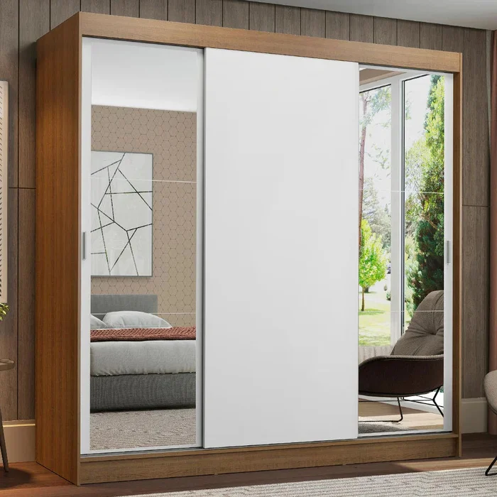 Ropero Placard Matrimonial Reno 180CM Pareja con 2 Espejos 3 Puertas C en Multicolor - Roperos y placares, Uruguay | Balton, vista 5