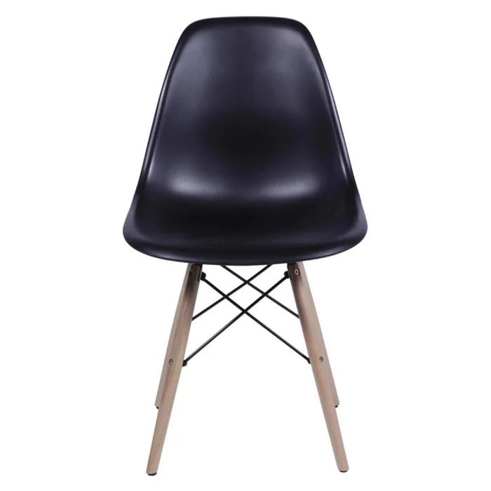 Silla Eames DKR - Base En Madera - Negro en Negro - Sillas, Uruguay | Rústico Hogar, vista 3