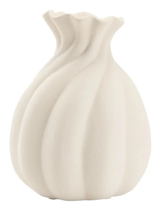 Jarrón GUNNI Ø14xH18 cm blanco en Blanco - Jarrones, Uruguay | JYSK