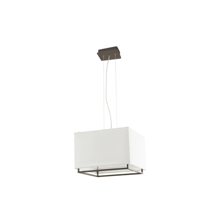 Colgante rectangular blanca con armazón en Blanco - Lámparas colgantes, Uruguay | La Perla, vista 4
