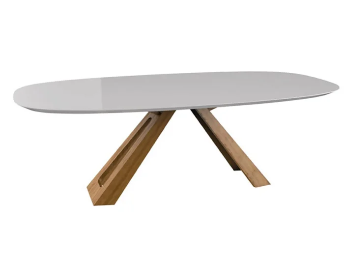 Mesa Cris en Blanco - Mesas de comedor, Uruguay | Arquetipo