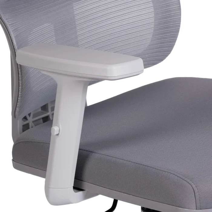 Silla De Oficina Malla Gris Aeris en Gris - Sillas de escritorio, Uruguay | Divino, vista 4