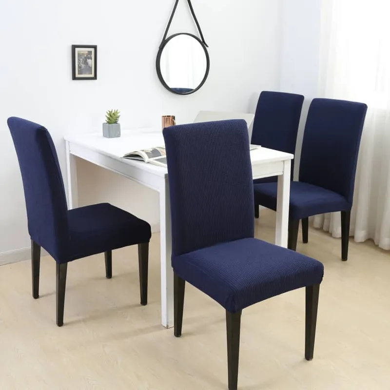 Funda cubre silla elastizada lisa - azul en Azul - Textiles, Uruguay | Buho Store