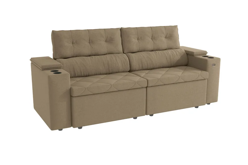 Sofa Otto 260CM - Retractil/Reclinable en Beige - Sillones y sofás, Uruguay | Balton, vista 6