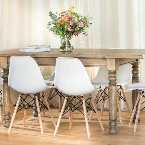 MESA COMEDOR DE CEDRO EMMA - EXTENSIBLE en Madera natural - Mesas de comedor, Uruguay | La Iberica