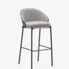 Taburete Eamy - gris claro chapado en fresno con acabado negro y metal negro altura 77 cm en Negro - Butacas, banquetas y puffs, Uruguay | Kavehome, vista 1 de 8