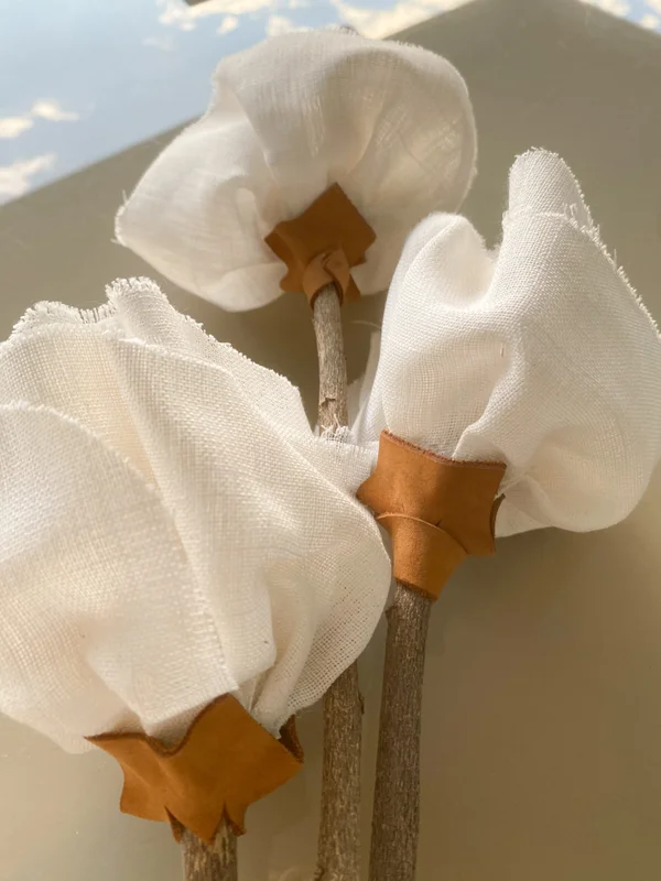 Flores de tela grandes – Set x3 unidades - Jarrones, Uruguay | Dreams On Time, vista 15