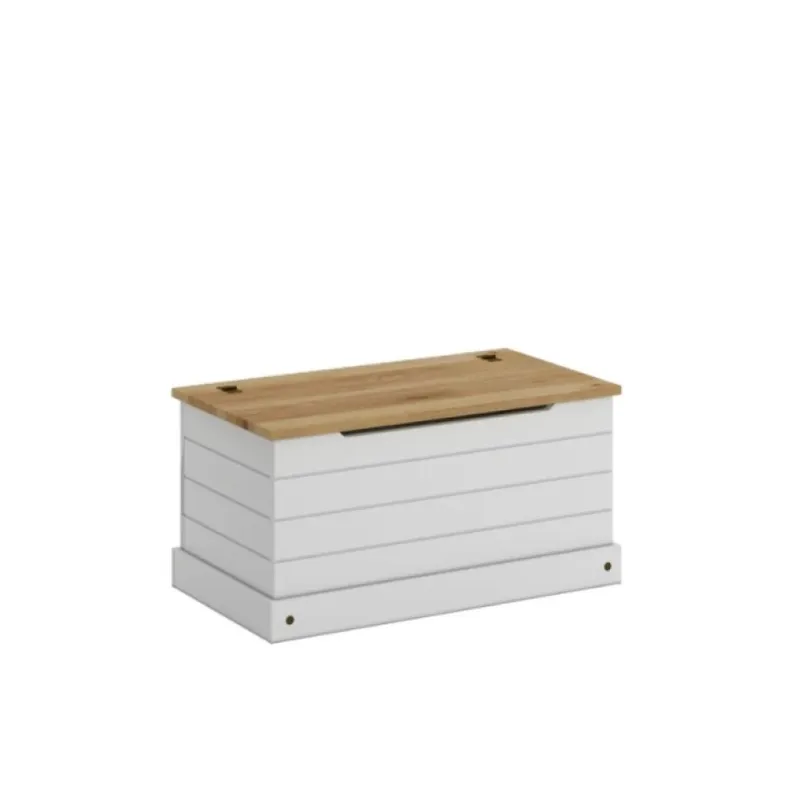 Baul Linea Rustica Blanco en Blanco - Muebles para TV, Uruguay | Albanés
