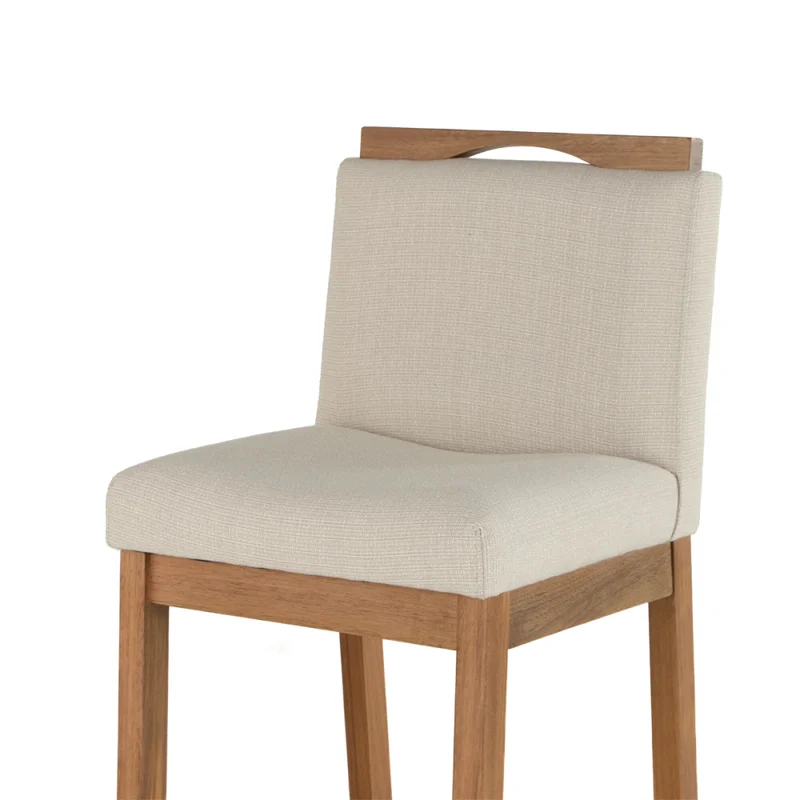 Taburete Dani - Tela Rústica - 201-G2 (Beige) en Beige - Butacas, banquetas y puffs, Uruguay | NYR, vista 3