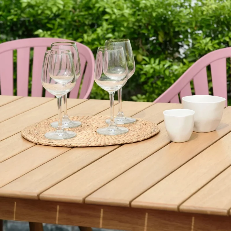 Juego de Jardin 6 sillas y Mesa - Nassau - Rosa en Rosa - Muebles para el exterior, Uruguay | Rústico Hogar, vista 3
