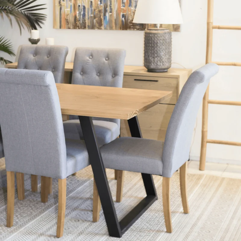 MESA COMEDOR YORK INCLINADA en Madera natural - Mesas de comedor, Uruguay | Forum Design, vista 4