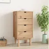 Cajonera 4 C Mel/gris Linea Nordica en Madera Maciza - Cómodas, Uruguay | Que Sal Muebleria, vista 5 de 16