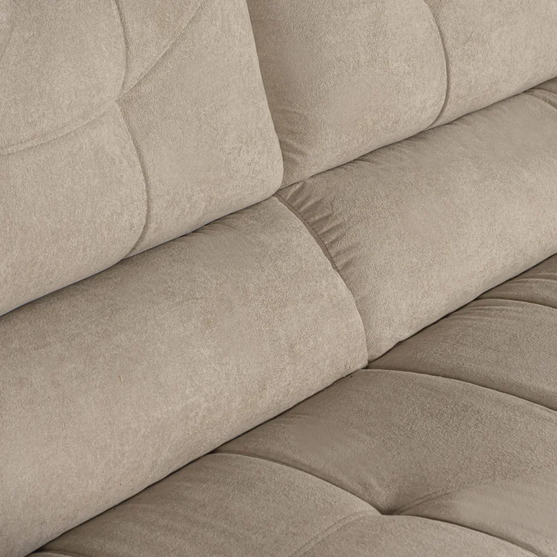 Sofa 3 Cuerpos Sillon Juego De Living Tapizado Tela en Marrón - Sillones y sofás, Uruguay | Soy Hogar, vista 4