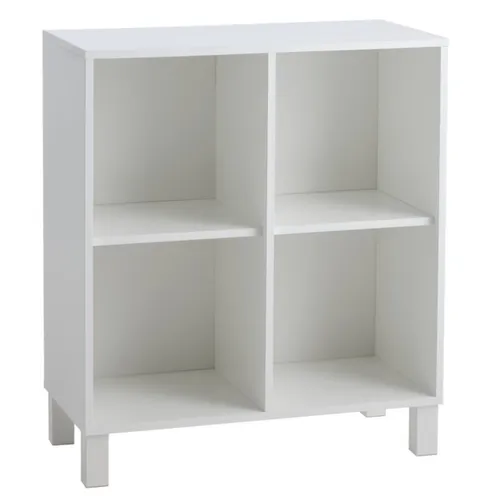 Armario SKALS 4 compartimentos blanco en Blanco - Bibliotecas, Uruguay | JYSK