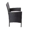 Set Living Exterior Rattan-sintetico-y-acero Negro Apolo en Negro - Muebles para el exterior, Uruguay | Divino, vista 4 de 7