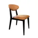 SILLA COMPASS MADERA NEGRA TELA 2049 49,5X58X82,5H
