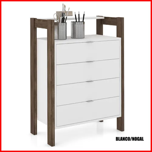 Cajonera minimalista 4 cajones -AZ 1012 - Cómodas, Uruguay | Punto Unión