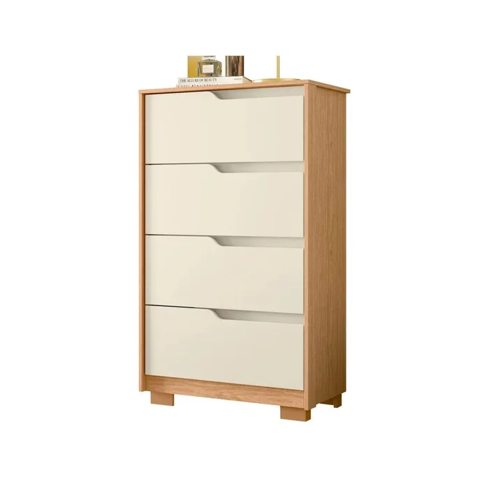 Comoda 4 Cajones - Línea FIT - Marrón en Marrón - Cómodas, Uruguay | Ecowood, vista 4